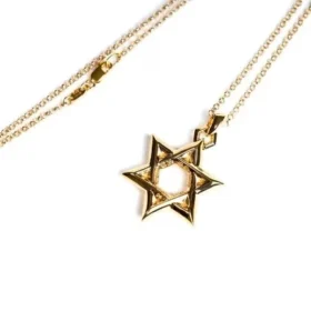22K guldhänge i form av Star of David
