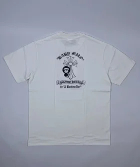 Bape X Chrome Hearts-skjorta, vit
