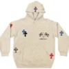 Chrome Hearts 1 of 1 Matty Boy Cross Huvtröja ‘Grey/Multicolor’ Chrome Hearts 1 of 1 Matty Boy Cross Huvtröja ‘Grey/Multicolor’