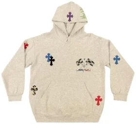 Chrome Hearts 1 of 1 Matty Boy Cross Huvtröja ‘Grey/Multicolor’
