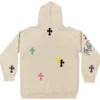 Chrome Hearts 1 of 1 Matty Boy Cross Huvtröja ‘Grey/Multicolor’ Chrome Hearts 1 of 1 Matty Boy Cross Huvtröja ‘Grey/Multicolor’
