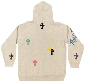 Chrome Hearts 1 of 1 Matty Boy Cross Huvtröja ‘Grey/Multicolor’