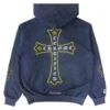 Chrome Hearts blå huvtröja Chrome Hearts blå huvtröja