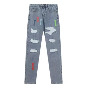 Chrome Hearts Blue Rough Jeans