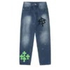 Chrome Hearts Blue Span Denim Byxor Chrome Hearts Blue Span Denim Byxor