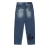 Chrome Hearts Blue Span Denim Byxor Chrome Hearts Blue Span Denim Byxor