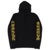 Chrome Hearts broderad kashmir-huvtröja i svart Chrome Hearts broderad kashmir-huvtröja i svart