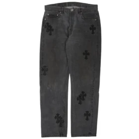 Chrome Hearts Denim Black Washed Jeans