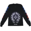 Chrome Hearts flerfärgad långärmad T-shirt med Horseshoe Chrome Hearts flerfärgad långärmad T-shirt med Horseshoe