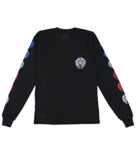 Chrome Hearts flerfärgad långärmad T-shirt med Horseshoe