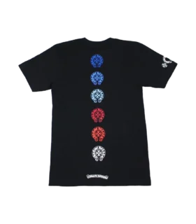 Chrome Hearts flerfärgad T-shirt med Horseshoe och rakt kors