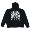 Chrome Hearts Foti Harris Teeter Space svart kostym med dragkedja och huva Chrome Hearts Foti Harris Teeter Space svart kostym med dragkedja och huva