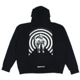 Chrome Hearts Foti Harris Teeter Space svart kostym med dragkedja och huva