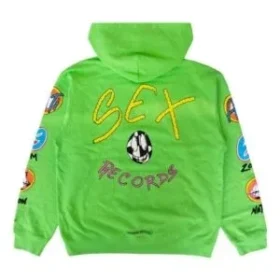 Chrome Hearts Green Matty Boy Sex Records Huvtröja