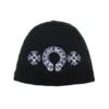 Chrome Hearts Horseshoe Skull Cap Beanie – Svart Chrome Hearts Horseshoe Skull Cap Beanie – Svart