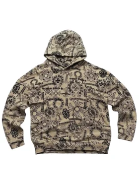 Chrome Hearts huvtröja med olika logotyper