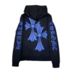 Chrome Hearts-huvtröjor med blå emblem Chrome Hearts-huvtröjor med blå emblem