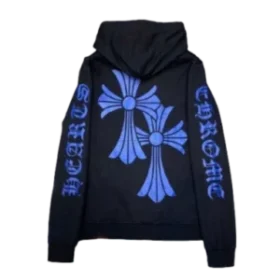 Chrome Hearts-huvtröjor med blå emblem Chrome Hearts-huvtröjor med blå emblem