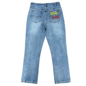Chrome Hearts jeans i denim med text