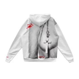 Chrome Hearts Laurie Lynn Stark Portrait Red Letter Huvtröja