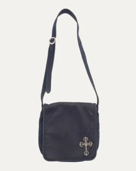 Chrome Hearts läderväska med Filigree Cross