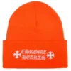 Chrome Hearts Logo Beanie Safety Orange