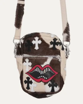 Chrome Hearts Matty Boy Chomper Taka-väska i kohud