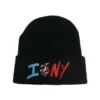 Chrome Hearts Matty Boy Sex Records I Love Ny Beanie – Svart