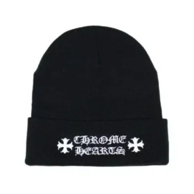 Chrome Hearts-mössa med logotyp – svart