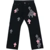 Chrome Hearts Multi Color Cross Jeans
