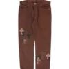 Chrome Hearts Nyfw Leopard Levi’s Cross Patch Jeans