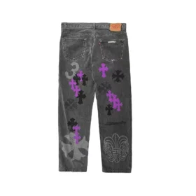 Chrome Hearts Online Exclusive Levi’s Cross Patch Jeans