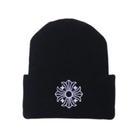 Chrome Hearts Plus Cross Beanie – Svart