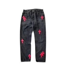 Chrome Hearts Red Cross Patch Jeans