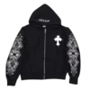 Chrome Hearts Rhinestone-huvtröja Chrome Hearts Rhinestone-huvtröja
