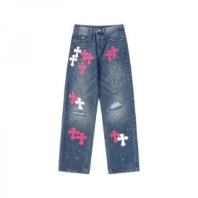 Chrome Hearts Rough Cross Patch-Jeans Chrome Hearts Rough Cross Patch-Jeans