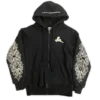 Chrome Hearts sällsynt huvtröja med dragkedja och Floral Cross-mönster