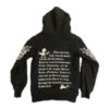 Chrome Hearts sällsynt huvtröja med dragkedja och Floral Cross-mönster