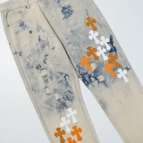 Chrome Hearts St Barth Tie Dye Jeans