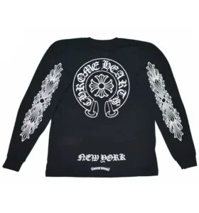 Chrome Hearts svart och vit långärmad