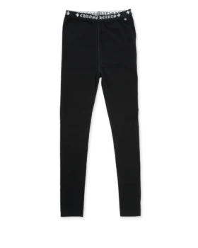 Chrome Hearts svarta bomullsleggings