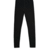 Chrome Hearts svarta bomullsleggings med grått multilogotryck Chrome Hearts svarta bomullsleggings med grått multilogotryck