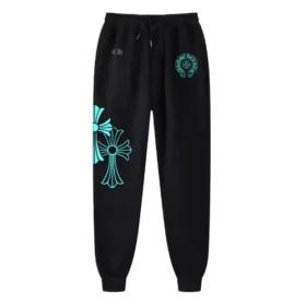 Chrome Hearts Sweatpants Blue Triple Cross