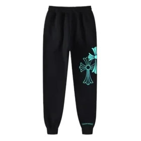 Chrome Hearts Sweatpants Blue Triple Cross