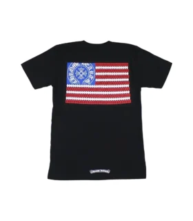 Chrome Hearts T-shirt med amerikansk flagga