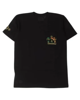 Chrome Hearts T-shirt med kamouflage, Cemetery Cross och ficka
