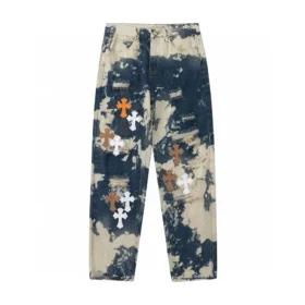Chrome Hearts Tie Dye Multicolor Cross-Jeans