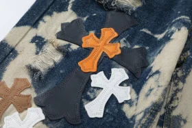 Chrome Hearts Tie Dye Multicolor Cross-Jeans