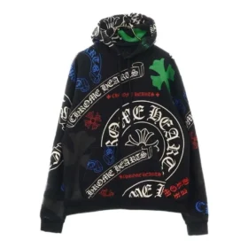 Chrome Hearts Tjocka svarta huvtröjor med tryck