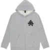Chrome Hearts Triple Leather Cross Zip up Huvtröja Chrome Hearts Triple Leather Cross Zip up Huvtröja